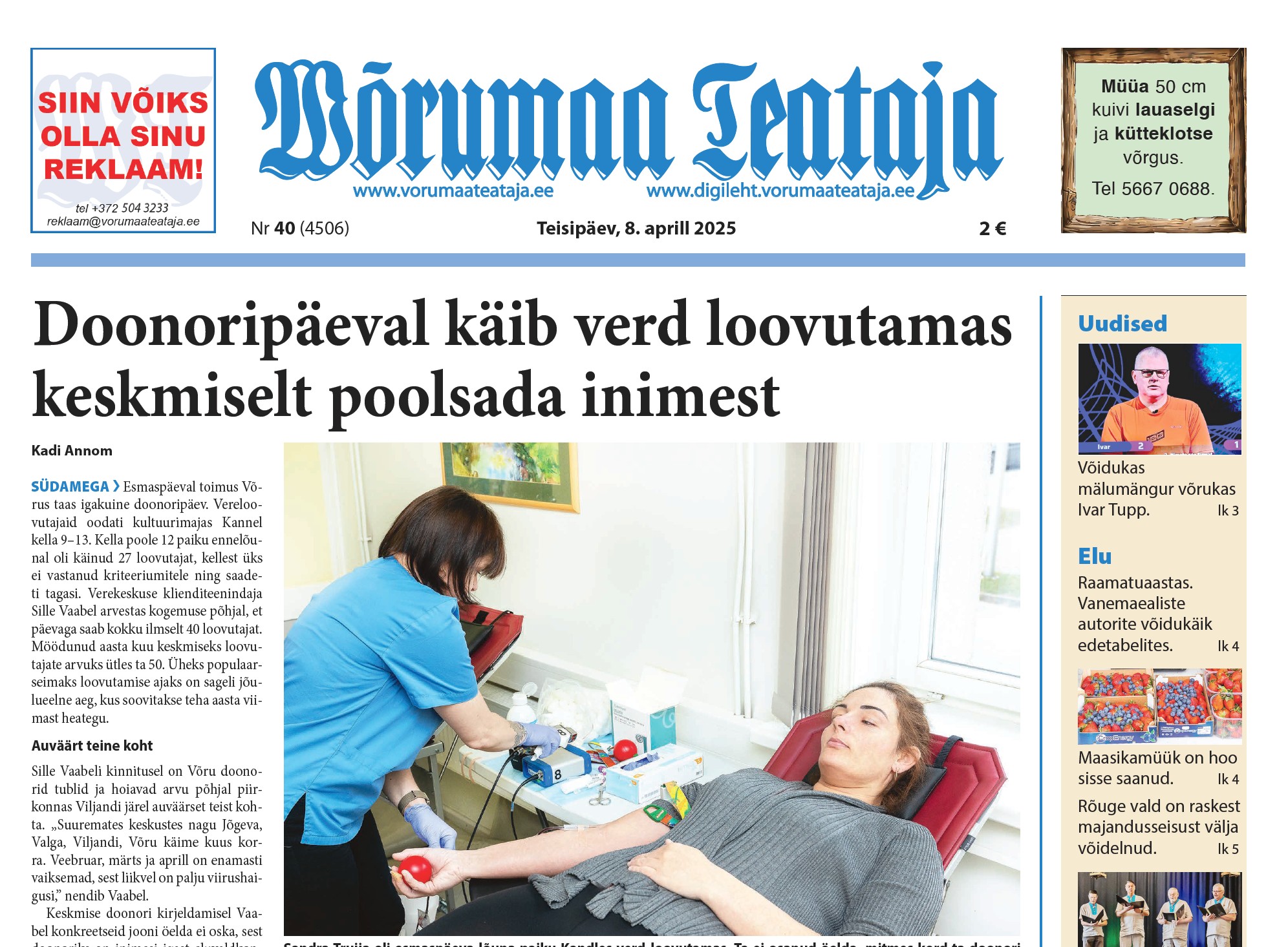 8. aprilli digileht 2025
